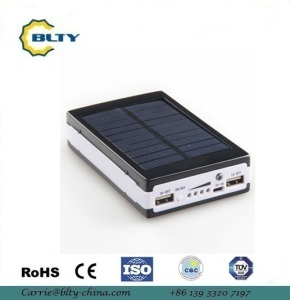 8000mAh portable Solar Power Bank for Cellphone