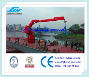 Knuckle Boom Hydraulic Marine Crane Ship Deck Crane