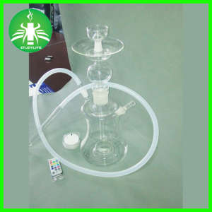 Russian LED Hookah Glass Smoking Water Hookahs E Hookan