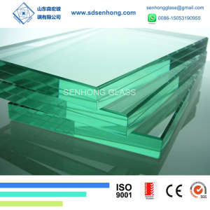 12mm Clear Blue Green Grey Bronze Laminated Safety Glass