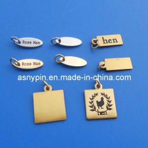 Brass Stamped Custom Engraved Logo Metal Jewelry Tags Wholesale