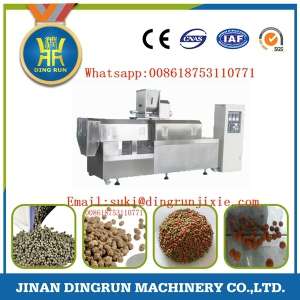 SS poultry fish feed extruder dryer equipment