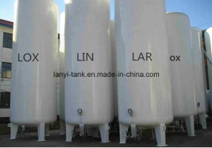 15m3 Liquid Nitrogen Oxygen Argon CO2 Storage Tank with Valves