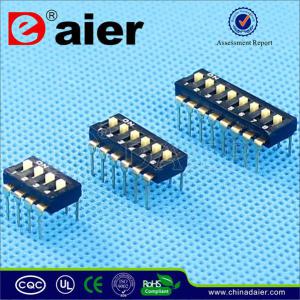 Black Color IC Type DIP Switch with 2~12 Positions