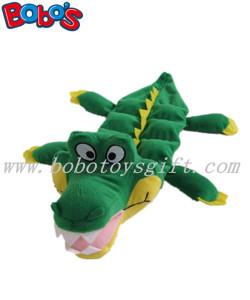 11.8inch Plush Pet Dog Toy Green Crocodile with Squeaker Bosw1058/30cm